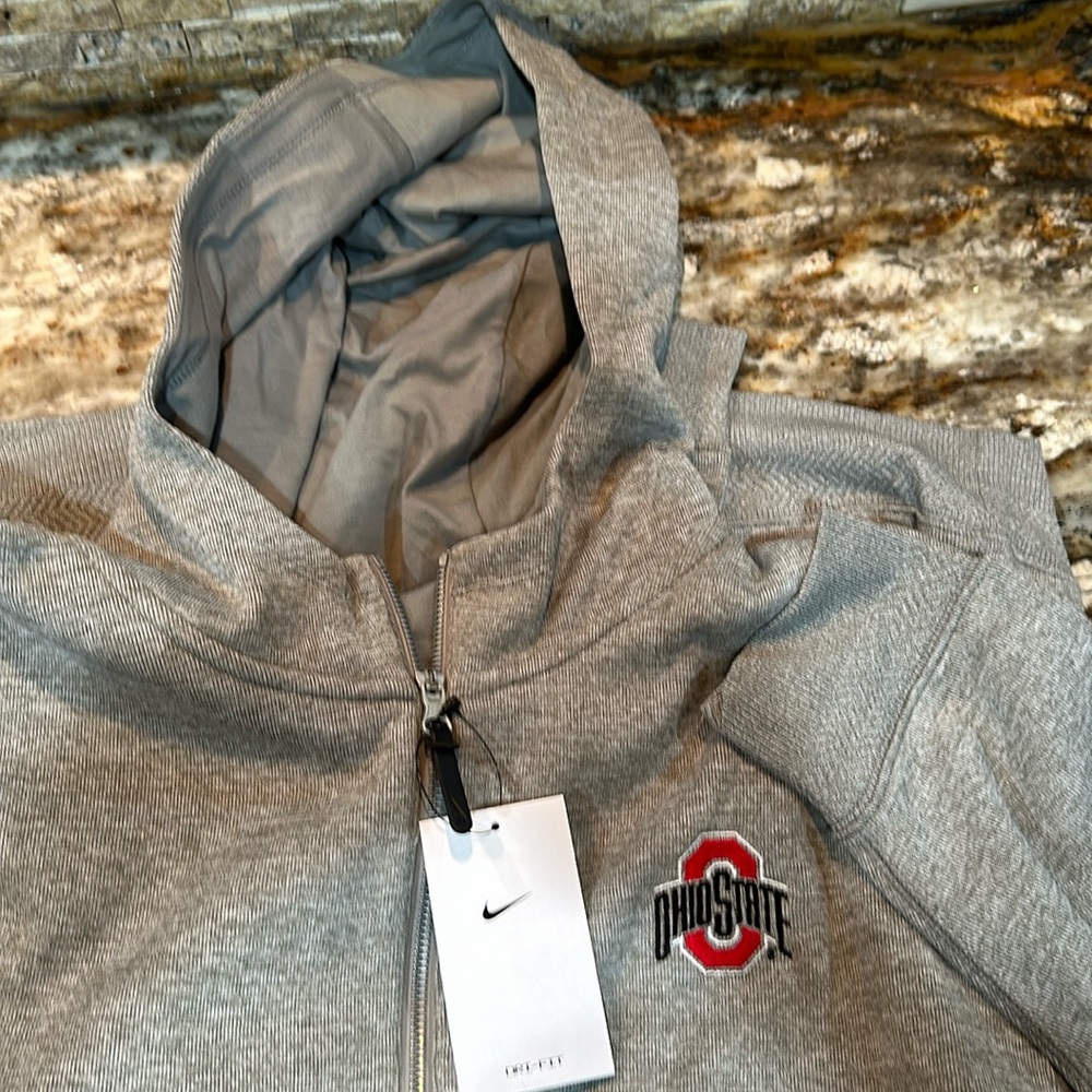 Nike Gray Zip Up Sweater